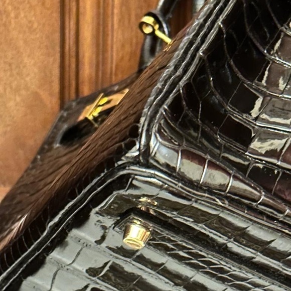 Hermes Birkin 35 Niloticus crocodile - Picture 9 of 11